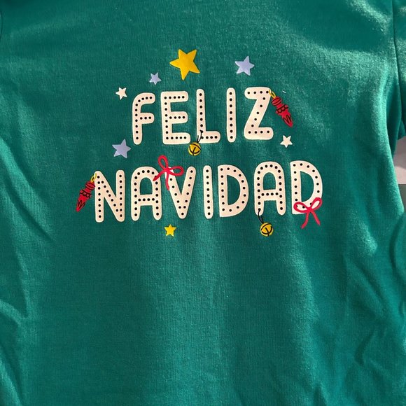 Boys Size 4 Jammies for your Families Joyful Celebration Feliz Navidad PJs NWT - Picture 6 of 6